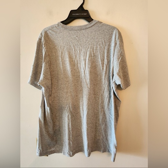 Adidas grey amplifier t shirt grey black logo size mens xl - Picture 3 of 3